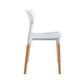 thumbnail image 3 of 4 Sillas Eames de comedor Midtown Concept Estocolmo con patas de madera estilo nórdico blanco, 3 of 8