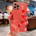 thumbnail image 1 of Funda de cadena con pulsera de corazón de amor chapada a la moda para Xiaomi Redmi Note 11 12 11S 10 10S 10C 10A 9S 9T 9C 12T, funda a prueba de golpes Fivean unisex, 1 of 2