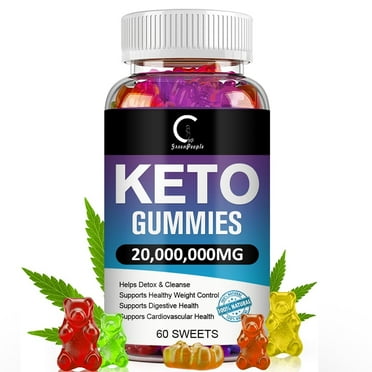 GPGP Keto Bear Gummies, Unisex Burning Body Fat, Weight Loss Supplement, 20,000,000mg - 60 Capsules