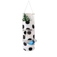 thumbnail image 1 of Diconna 3 Pockets Hanging Storage Bag Cotton Linen Door Wall Closet Organizer, 1 of 9