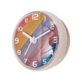 thumbnail image 3 of Reloj de pared analógico redondo pequeño con ventosa, de fácil lectura y resistente al agua Blanco, 3 of 9