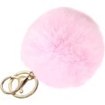 thumbnail image 1 of GFDYREE Faux Rabbit Fur Ball Pom Pom Keychain for Car Key Ring Phone Handbag Charm Tote Pendant, 1 of 2