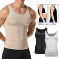 thumbnail image 2 of Mens Slimming Body Shaper Vest Shirt Abs Abdomen Slim Gym Workout Tummy Control Compression Tank Top Sleeveless Shapewear, 2 of 10