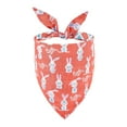 thumbnail image 2 of Bufanda de Pascua de dos caras para perros y gatos | Bandana triangular de licra multicolor | Accesorio elegante y duradero para mascotas | Babero festivo y servilleta para la hora de comer par, 2 of 5