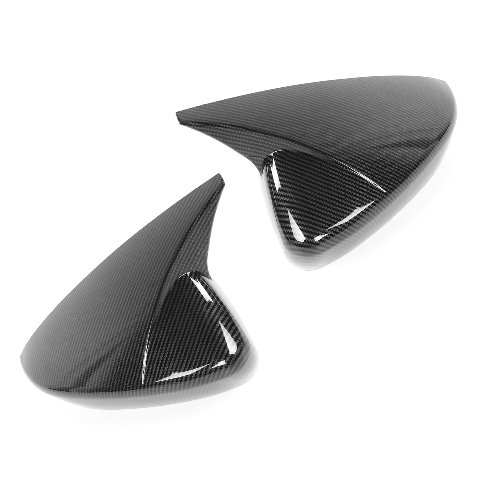 Rearview Mirror Cover Door Mirror Housing Wing Mirror Cover Exterior Mirror Cover Pair Horn