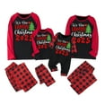 thumbnail image 4 of Christmas Family Matching Pajamas Sets Red Plaid Style, Warm & Loose & Skin-friendly, Long Sleeved Round Collar Pajamas 2Pcs Set, Xmas Festival Pjs, Christmas Theme Pajamas, 4 of 6