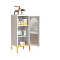 thumbnail image 3 of GVN Bedroom Armoire Wardrobe Closet Clothes Storage,Fluted Glass Door Cabinet, 3 of 9