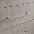 thumbnail image 4 of Benjara BM273045 54 in. Ann Wood 5 Drawer Tall Chest Dresser with Clear Handles, Gray, 4 of 5