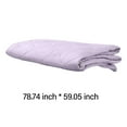 thumbnail image 3 of QTBIUQ Solid Print Cool-Feeling Air Conditioning Blanket - Summer Lightweight Breathable Soft Double-Sided Blanket for Bed and Sofa, Stay Cool for Night Sweats Purple-L, 3 of 9