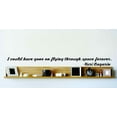 thumbnail image 1 of I Could Have Gone On Flying Through Space Forever. - Yuri Gagarin Wall Decal  8x22, 1 of 1