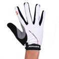 thumbnail image 1 of BG-04 fingerless bike gloves for competitions, WHITE, M, 1 of 2