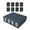 Grey with Divider, variant on Almencla Card Deck Box Baseball Card TCG for 2400+ Cards Trading Cards Case Deck Case Black Color Grey