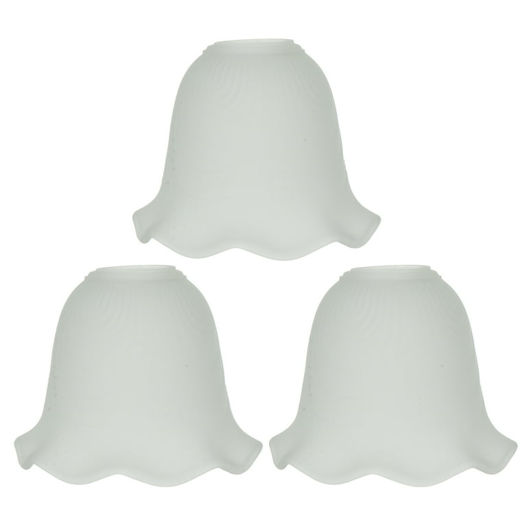 OUNONA 3pcs E27 Glass Lampshades Pendant Lamp Shades Light Covers Assorted Color