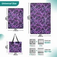 thumbnail image 2 of Extra Large Picnic Beach Blanket Waterproof Sand Proof Portable Outdoor Mat Neon Dollar Bills 60x80, 2 of 9