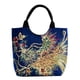 thumbnail image 2 of CHAXIN Bolso de hombro de estilo étnico para mujer, bandolera de lona con bordado de pavo real, informal, con colgante de cuentas, de gran capacidad, 2 of 8
