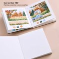 thumbnail image 4 of Watercolor Sketchbook, 300gsm Compact and Sturdy Watercolor Paper Convenient to Carry Mini Sketchbook Fine Workmanship Double Sided Diary Book Drawing Paper, 4 of 7