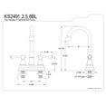 thumbnail image 2 of Kingston Brass KS2495BL Bar Faucet, Oil Rubbed Bronze, 2 of 2