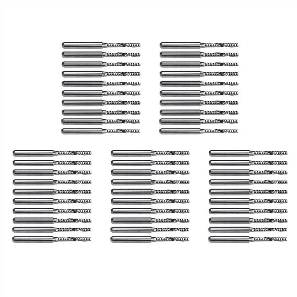 50 Brocas Fresadoras de Carburo de 2 mm X 15 mm para Máquina de Grabado