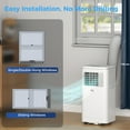 thumbnail image 6 of HOMCOM 8,000 BTU Portable Air Conditioner Fan with Remote for Rooms Up to 344 Sq. Ft., Evaporative Cooler, Home AC Unit with Dehumidifier, White, 6 of 9
