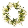 thumbnail image 2 of Fortune 35cm Artificial Daisy Flower Wreath Door Wreath Wedding Floral Wreath, 2 of 7