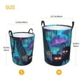 thumbnail image 3 of Sikiie Cute Fuzzy Fantasy Creatures Print Round Dirty Clothes Basket, Waterproof Standing Foldable Storage Basket, for Laundry Room, Bedroom, Bathroom Storage-Medium, 3 of 6