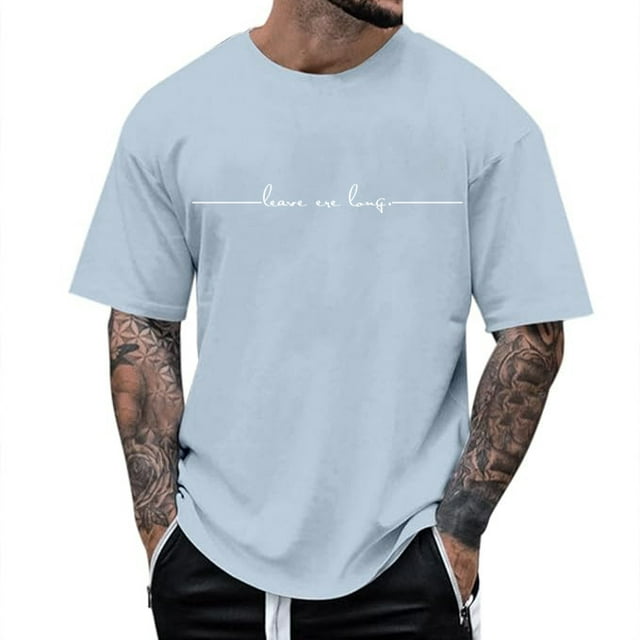 WEAIXIMIUNG Chandails de Sport pour Hommes 4TG T-Shirt à Col Rond pour Homme Extensible à Manches Courtes T-Shirt de Base Amincissant pour Muscles