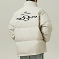 thumbnail image 4 of Timoontee Men's Puffer Coat Warm Thickened Padded Coats Outdoor Casual Hiking Windproof Jackets Solid Zip Up Quilted Outerwear Winter Coats Beige XL, 4 of 4