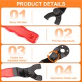 thumbnail image 4 of Uxcell 2pcs Adjustable Angle Grinder Wrench 10-40mm  Range Lock Nut Pin Spanners Red, 4 of 7