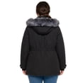 thumbnail image 3 of Wantdo Women's Recycled Plus Size Winter Coat Quilted Waterproof Winter Jacket Hooded Puffer Parka Jacket Black 4XL, 3 of 8