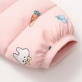 thumbnail image 6 of IROINNID Toddler Boys Girls Winter Jacket Cute Hooded Jacket With Bear Ear Thermal Keep Warm Puffer Outerwear with Pocket,Pink, 6 of 9