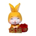thumbnail image 4 of Figuritas de conejo que asienten con la cabeza del coche, esculturas, decorativas, juguetes, resina, estatua de la cabeza que sacude el año , Baoblaze Figuritas de conejo asintiendo, 4 of 8