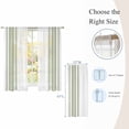 thumbnail image 3 of Bedliving Sheer Curtains 63 Inches Long 2 Panels Sage Green Stripes Light Filtering Voile Drapes Rod Pocket Curtains for Bedroom Living Room Decor, 3 of 9