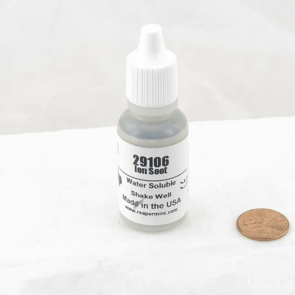 Ion Soot Acrylic Reaper Master Series Hobby Paint .5oz Dropper Bottle Reaper Miniatures