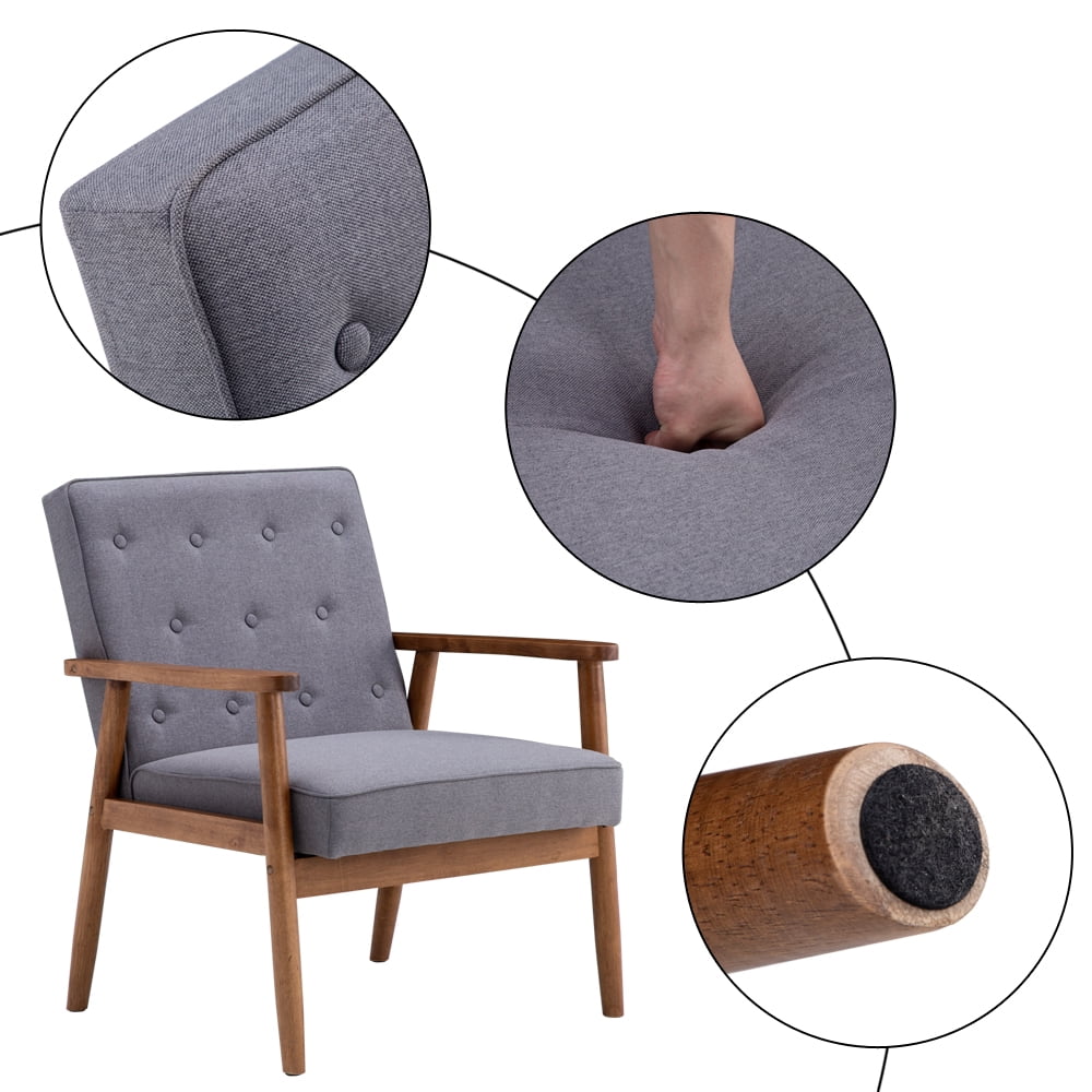 Lowestbest Slipper Chair, Grey