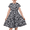 Black Polka Dot, variant on Sunny Fashion Girls Easter Dress With Bunny And Egg Print Dresses Blue Short Sleeve Knee Length Dress 4 Years