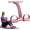 Pink, variant on Pedal Resistance Bands with Handles, 2026 Upgraded 8-Tube Elastic Pull Rope, Multifunction Foot Pedal Resistance Bands for Body Workout, Yoga, Stretching, Arm, Leg, Waist, Abdomen Home Gym