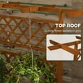 thumbnail image 5 of Outsunny Wood Raised Garden Bed, Planter with Trellis for Climbing Plants, 5 of 10