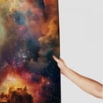 thumbnail image 3 of Orinice Galaxy Outer Space Shower Curtain, Colourful Outer Space Nebula Map &amp; Twinkling Stars Polyester Fabric Printed Bathroom Curtain Includes Hook Set 36x72, 3 of 7