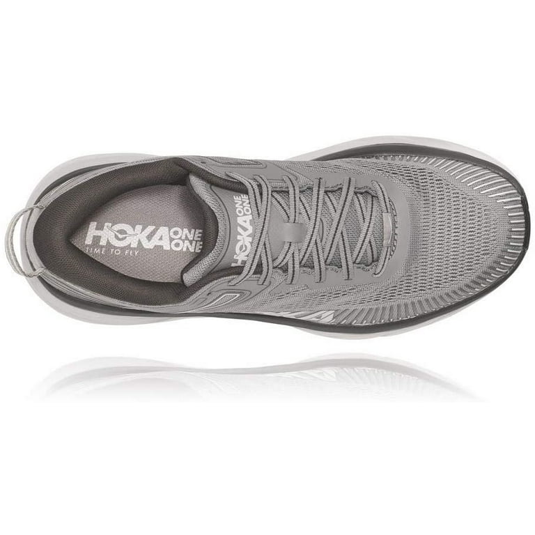 Hoka One 1110518-WWH: Men's Bondi 7 White/White Running Shoes