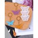 thumbnail image 1 of 1pc Butterfly Keychain Mold, Silicone Resin Molds For Keychain, Butterfly Jewelry Pendant Mold For Epoxy Resin, Unique Keychain Ornament Mold With Hole DIY Craft Kit Gift For Adults Kids, 1 of 5