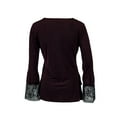 thumbnail image 2 of Kobi Womens Halperin Basic T-Shirt, Purple, Medium, 2 of 3
