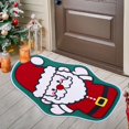 thumbnail image 4 of Felpudo navideño para dormitorio, baño, inodoro, alfombra antideslizante, Papá Noel, muñeco de nieve, árbol de Navidad, decoración, alfombra para el suelo, regalo de Año Nuevo, 4 of 5