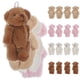 thumbnail image 3 of 20pcs mini osos peluche juguetes peluche ositos rellenos con llavero accesorios de bricolaje, 3 of 6
