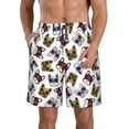thumbnail image 1 of Fotbe Bulldog Sunglasses Face Trajes de Baño Estampados para Hombre, Shorts de Verano de Secado Rápido, Ropa de Playa, Bañadores-XX-Large, 1 of 6