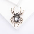 thumbnail image 2 of RuiJiao Spider Crystal Brooch Rhinestones Wedding Boutonniere, Retro Personality European And Alloy Insect Brooch, 2 of 5