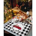thumbnail image 2 of Christmas at The Farm Placemats Set of 4 Xmas Truck Cow White Black Plaid Country Heat Insulation Washable Place Mats, Rustic Non-Slip Table Mats for Dining Table Party Kitchen Decor,13x19 Inch, 2 of 4