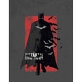 thumbnail image 3 of Batman - Camiseta Logo Envejecido de Algodón para Adultos Unisex (Gris Carbón), 3 of 3