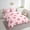 Cherry 09, variant on Erosebridal Teens Cherry Bedding Twin Size, Cherry Blossoms Floral Bed in a Bag Twin size, Pink, Reversible 7-Piece