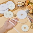 thumbnail image 3 of 4 Set Reusable Polyester Cable Ties Hook and Loop Cord Organizer Wire Ties for Earbud Headones ones Electronics Electrical Computer PC Wire Wrap Management White 8.5mm 5.47 Yards(5m)/Set, 3 of 6