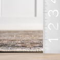 thumbnail image 6 of nuLOOM Purdie Medallion SplashGuard Machine Washable Area Rug, 4' x 6', Purdie Sage Green, 6 of 11